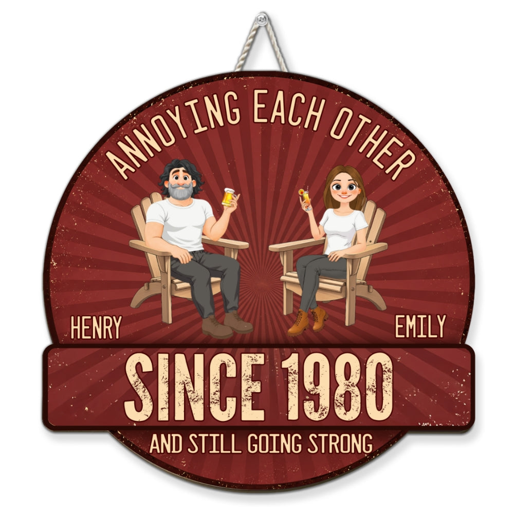 Custom Husband Anniversary Wall Decor Keepsake Gift • Everlasting Love - Personalized Wood Sign