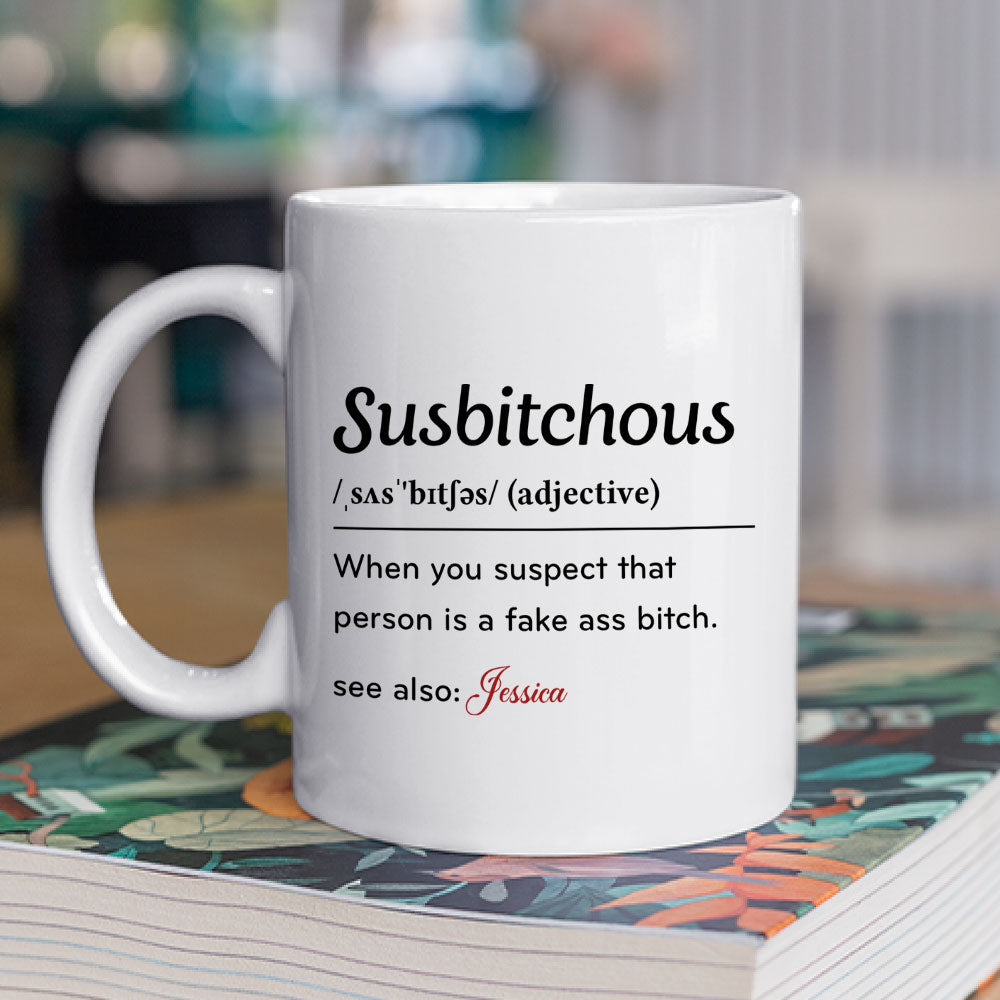 Custom Coworker, Christmas & Birthday Team Appreciation Gift • Word Of The Day - Personalized Coffee Mug