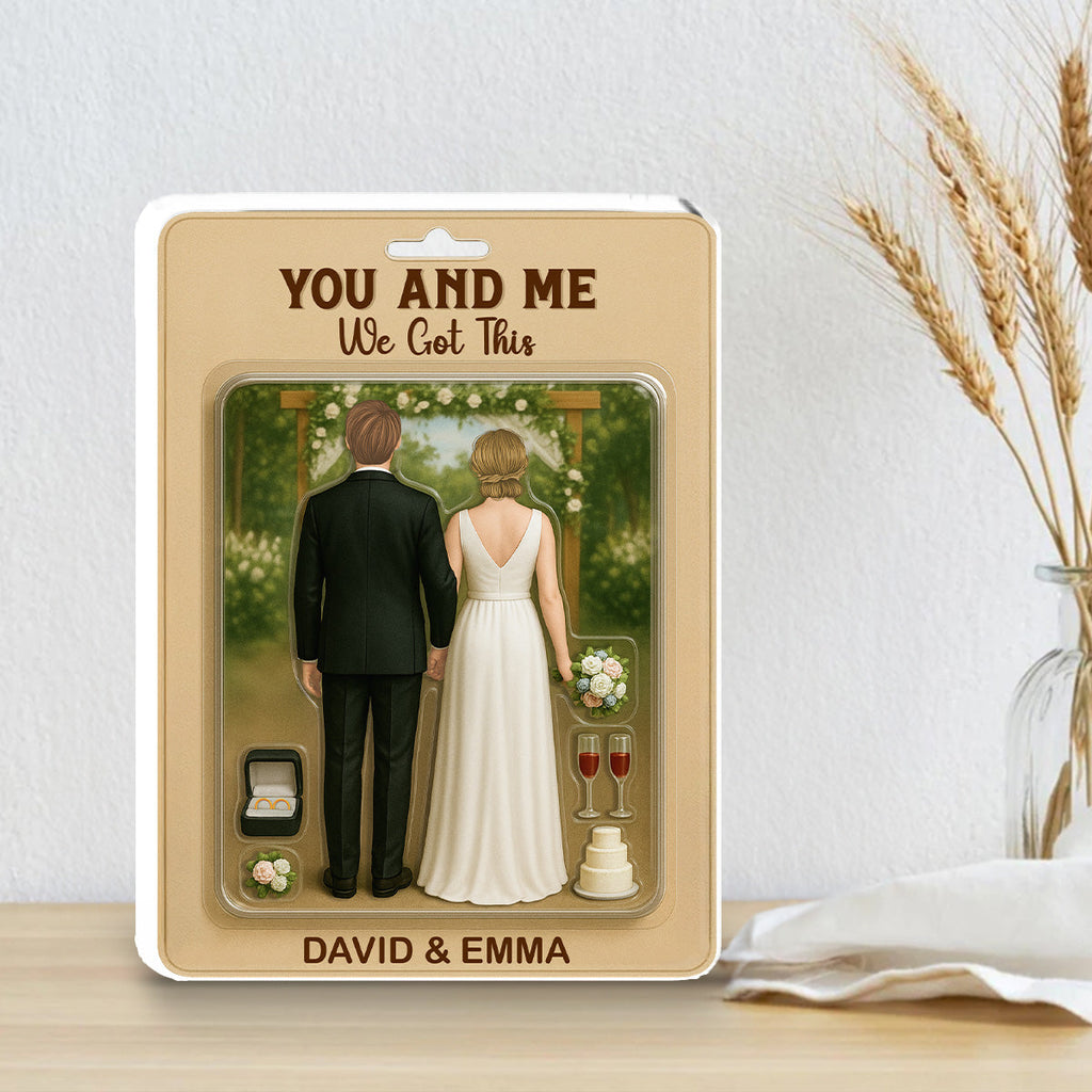Custom Decor for Husband, Gift for Him • Together Forever Figure - Personalized Acrylic Plaque