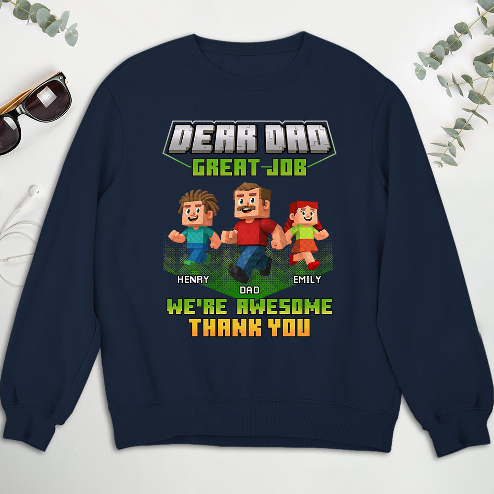 Custom Father's Day, Special Gift for Dad & Grandpa • Thank You Dadcraft - Personalized Shirt