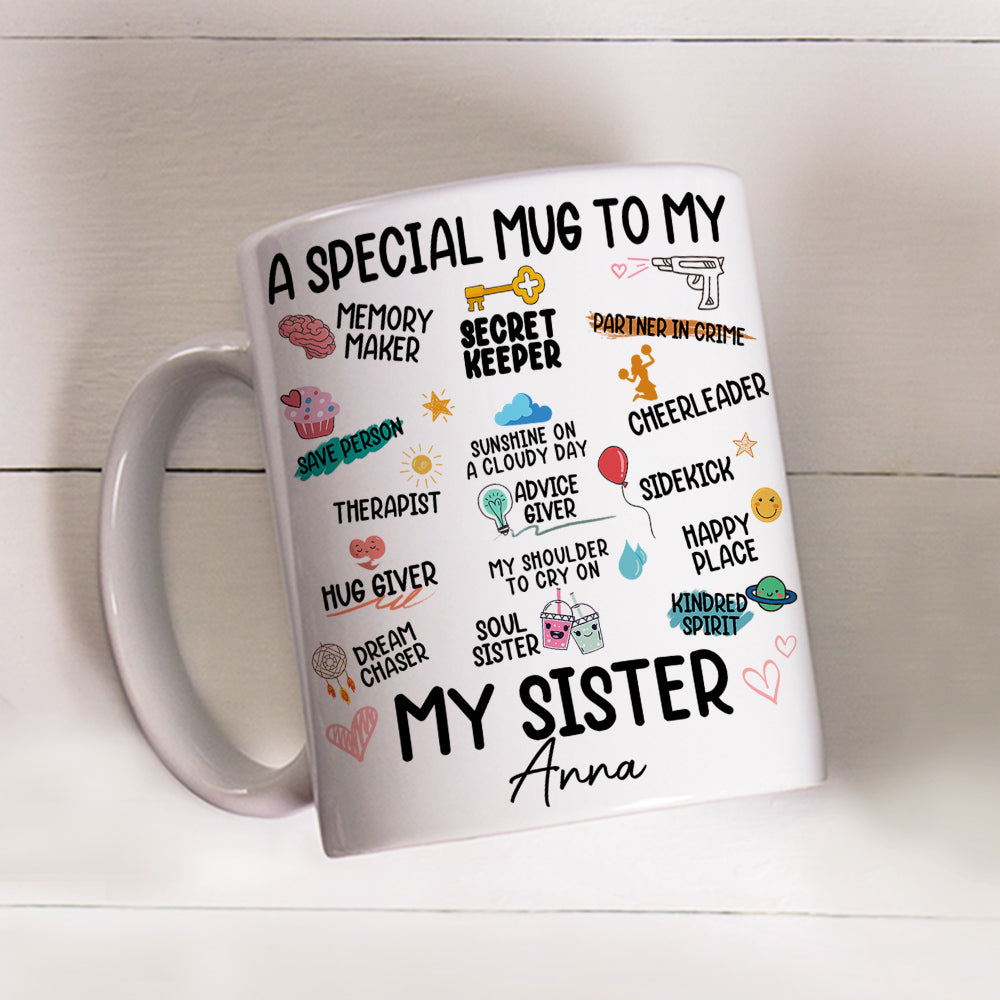Custom Christmas & Birthday Gift for Brother & Sister • A Special Mug To My Love - Personalized Coffee Mug