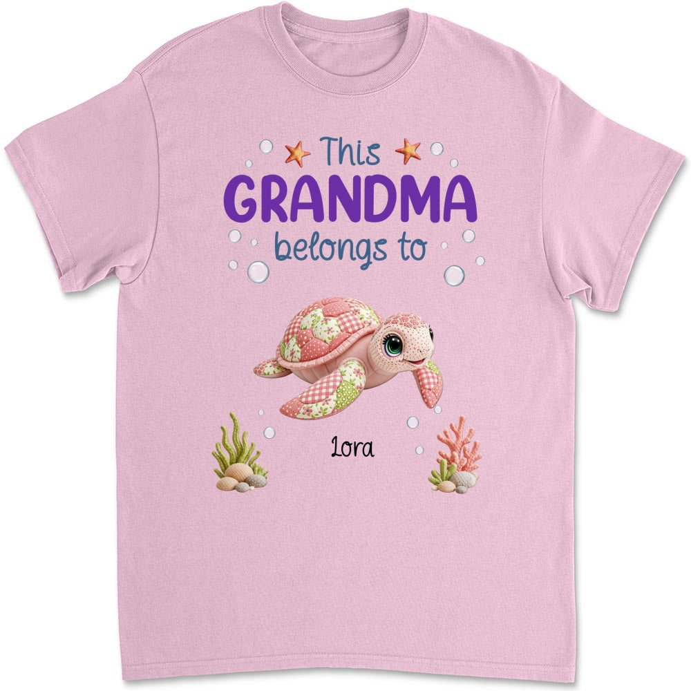 Custom Mother's Day Gift for Mom & Grandma • Little Turtle Of Nana - Personalized Shirt