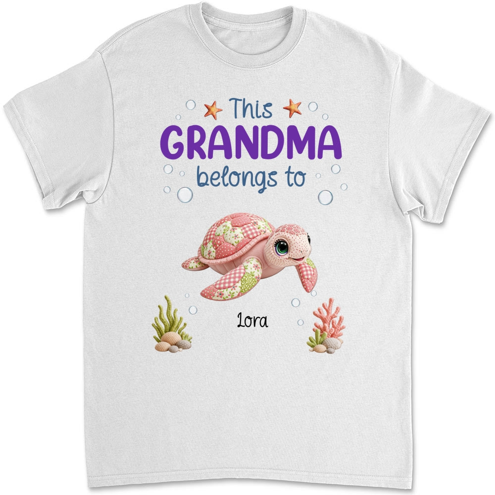 Custom Mother's Day Gift for Mom & Grandma • Little Turtle Of Nana - Personalized Shirt