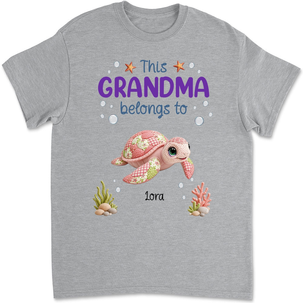 Custom Mother's Day Gift for Mom & Grandma • Little Turtle Of Nana - Personalized Shirt