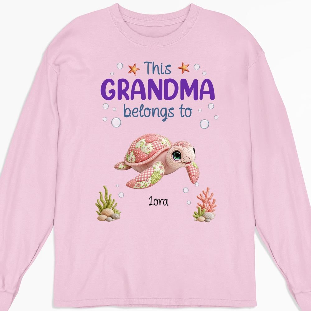 Custom Mother's Day Gift for Mom & Grandma • Little Turtle Of Nana - Personalized Shirt