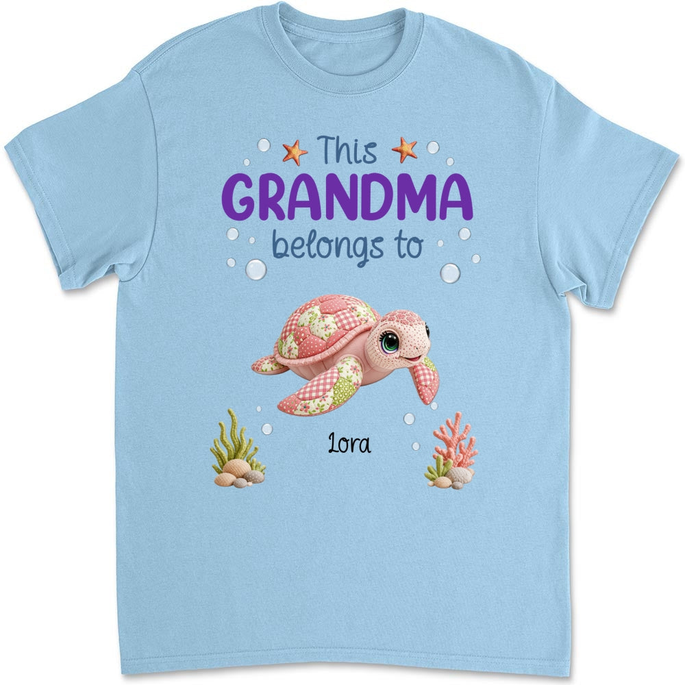 Custom Mother's Day Gift for Mom & Grandma • Little Turtle Of Nana - Personalized Shirt