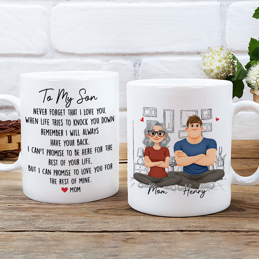 Custom Christmas & Birthday Gift for Son • Never Forget That I Love You - Personalized Coffee Mug