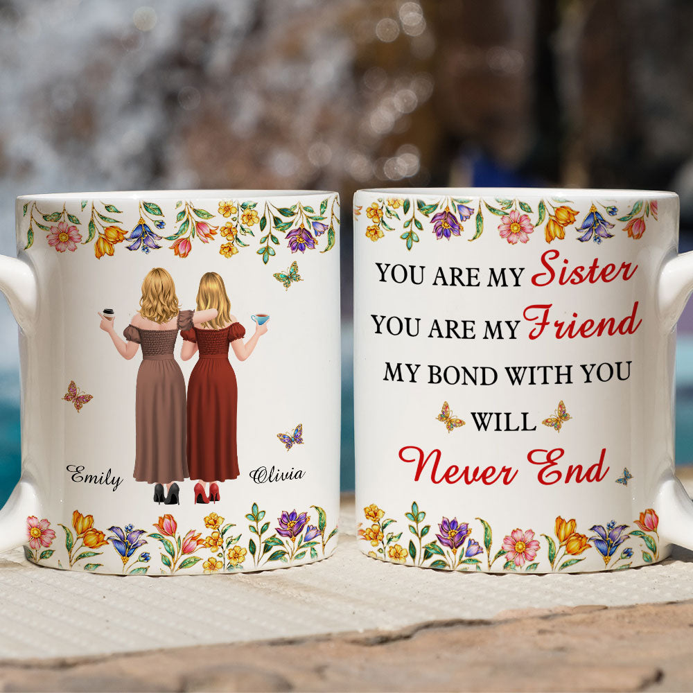 Custom Christmas & Birthday Gift for Brother & Sister • My Bond With You - Personalized Coffee Mug