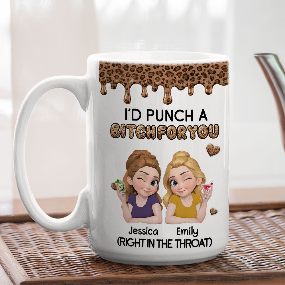 Custom Best Friend, Christmas & Birthday Friendship Keepsake Gift • Savage Angels 2 - Personalized Coffee Mug