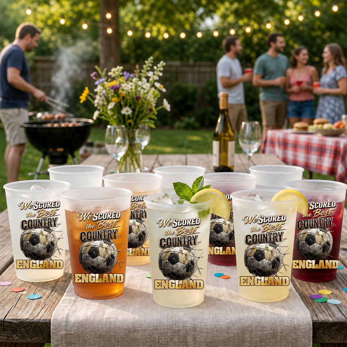 We Scored The Best Country - Personalized Frosted Cup