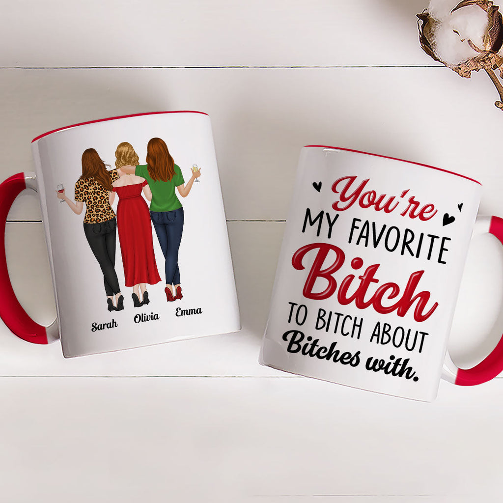 Custom Best Friend, Christmas & Birthday Friendship Keepsake Gift • My Fav - Personalized Accent Mug