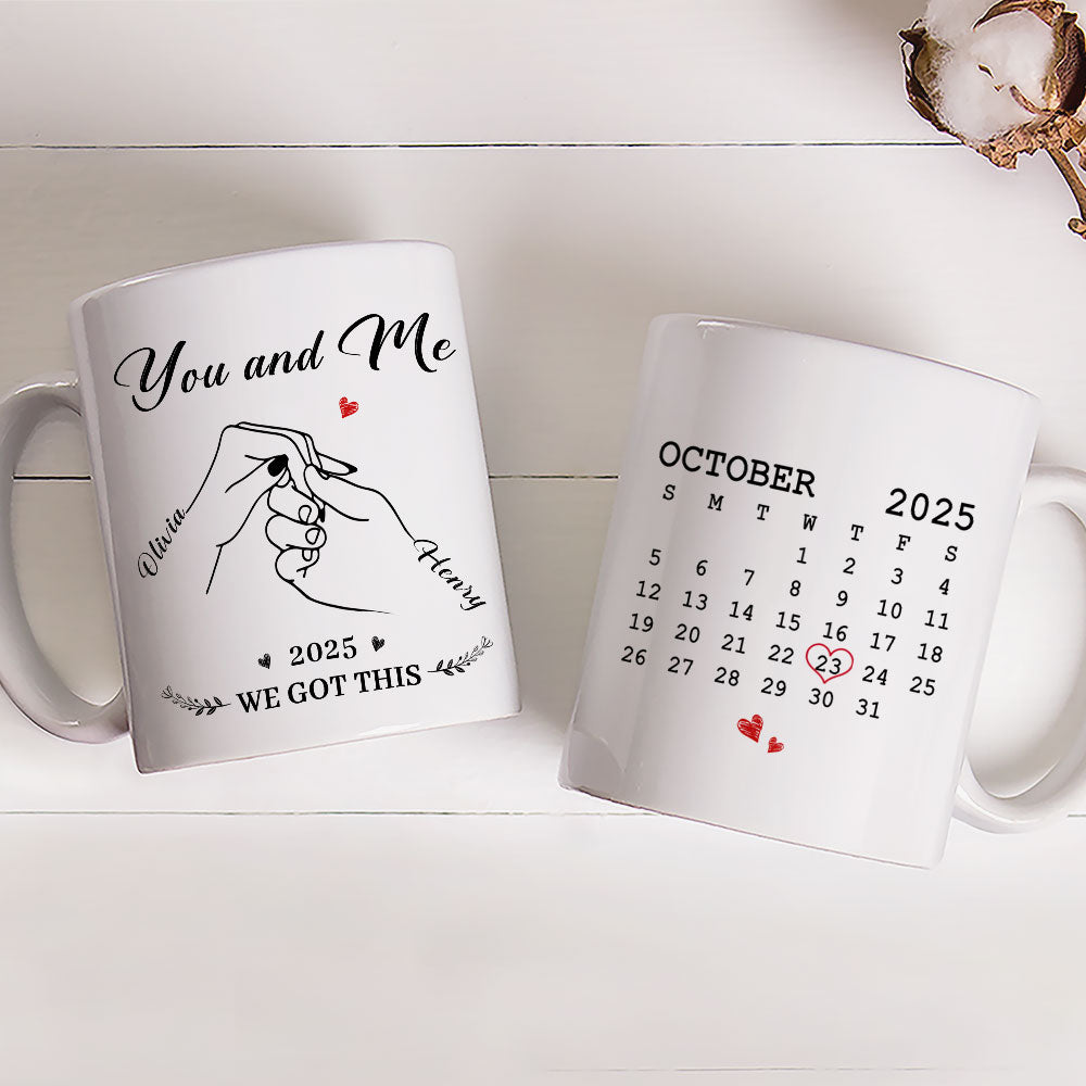 Custom Anniversary Keepsake Gifts For Couple • The Day We Chose Us - Personalized Coffee Mug