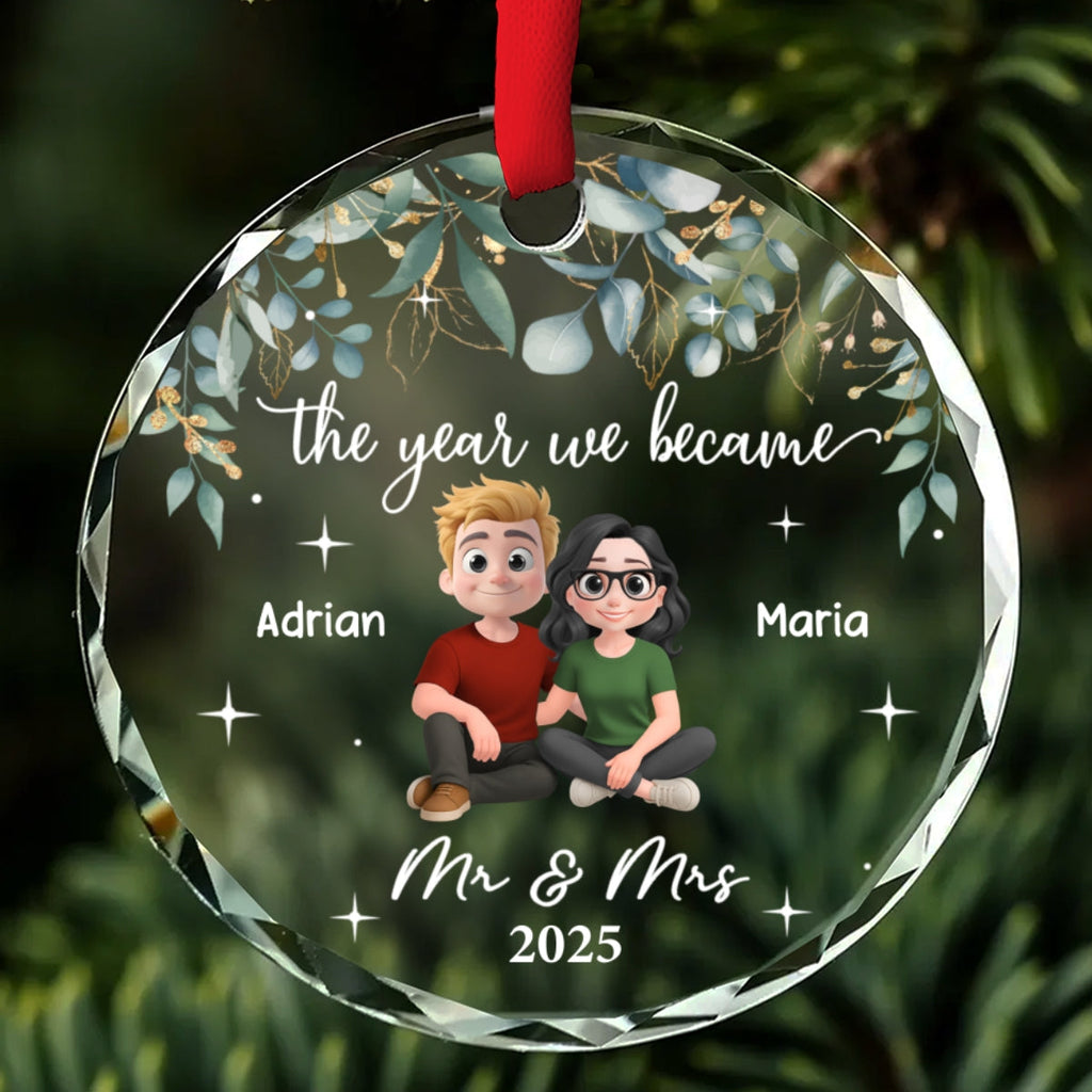 Custom Keepsake Christmas Ornament •  The Best Thing I Found In My Life - Personalized Glass Ornament