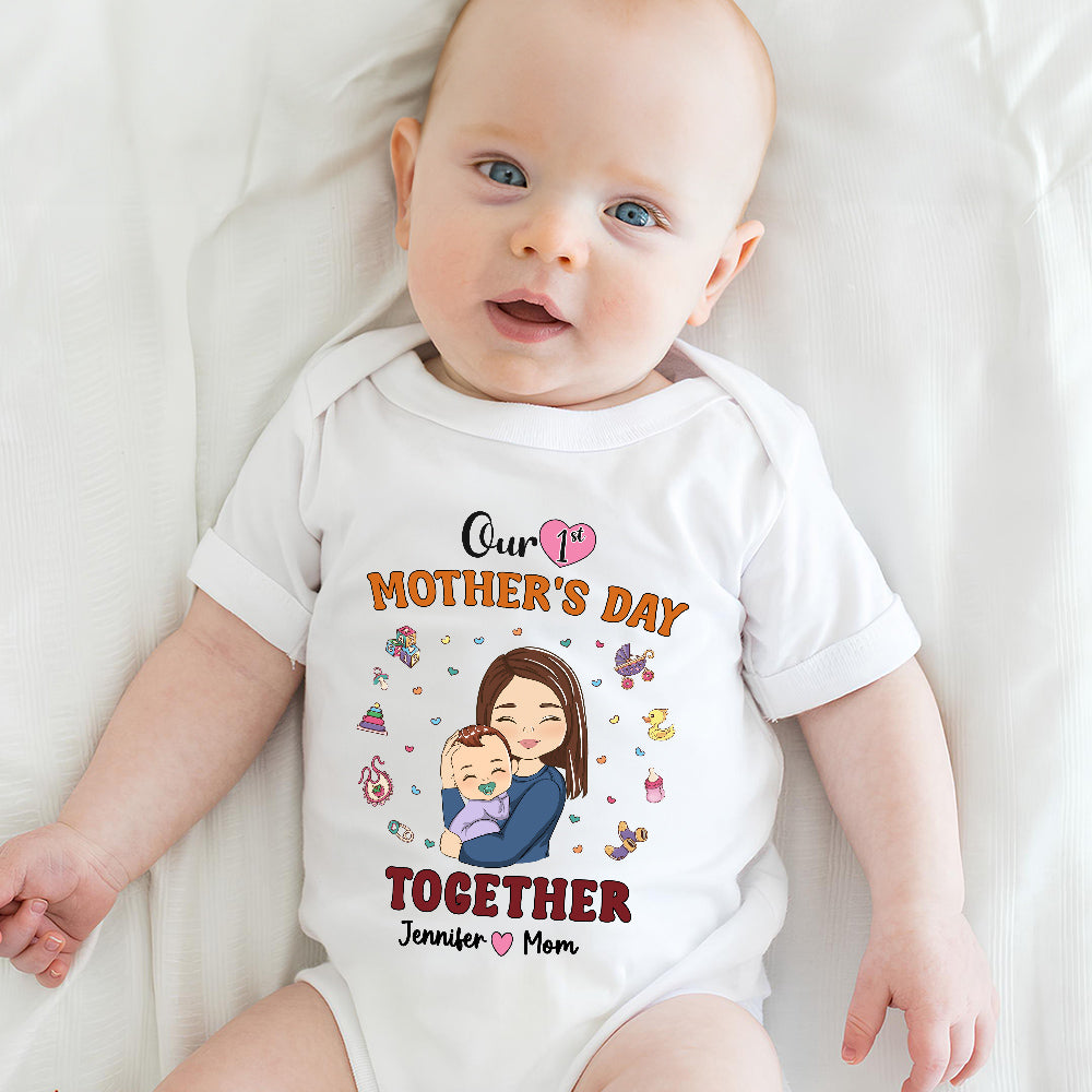 1st Mothers Day Together - Personalized Onesie