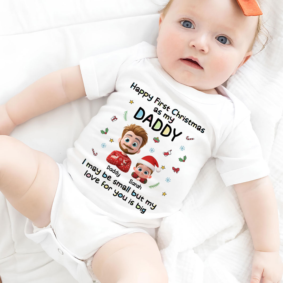 First Christmas With Baby - Personalized Baby Onesie