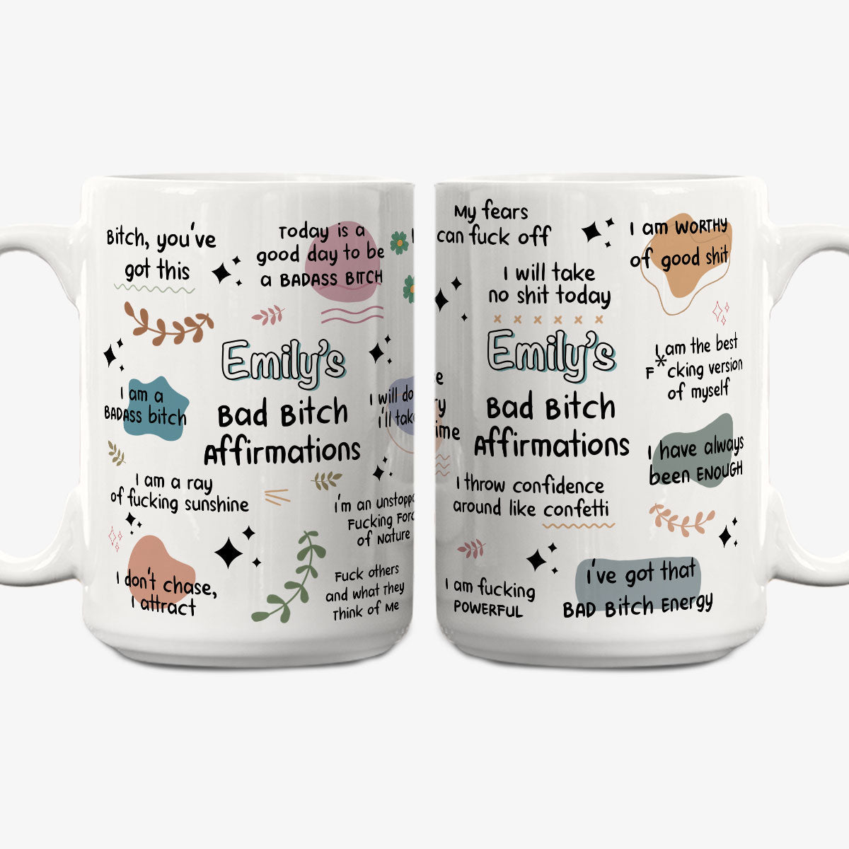 Custom Best Friend, Christmas & Birthday Friendship Keepsake Gift • Funny Affirmations - Personalized Coffee Mug