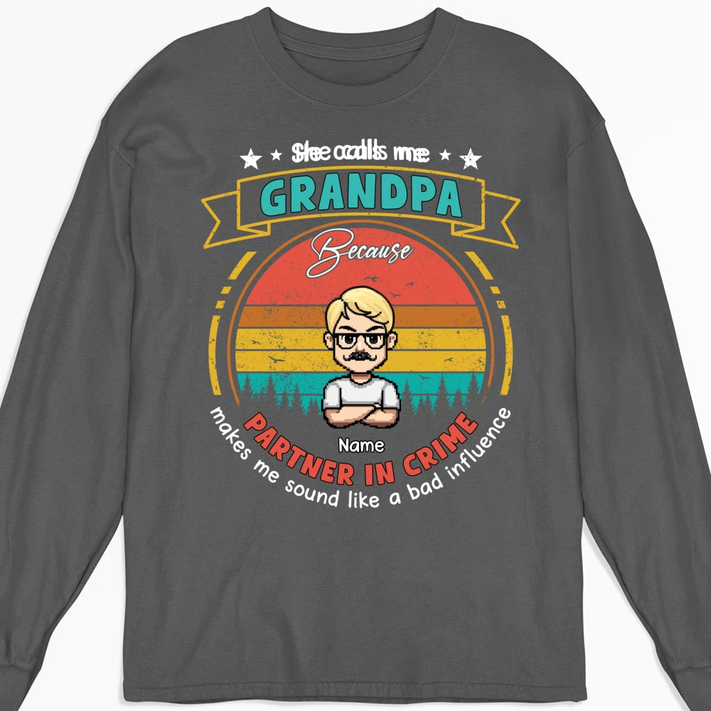 Custom Father's Day, Special Gift for Dad & Grandpa • Bad Influence - Personalized Shirt