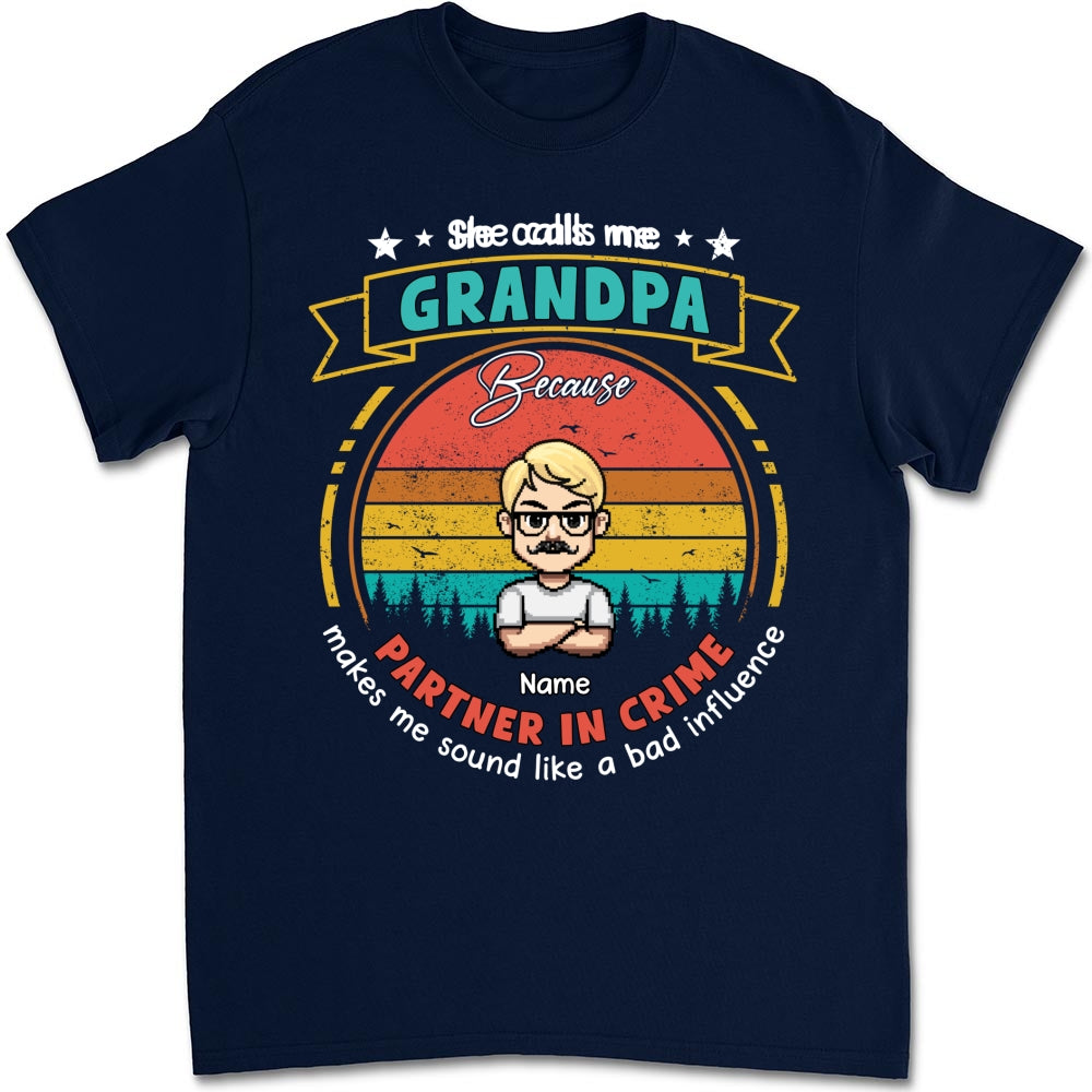 Custom Father's Day, Special Gift for Dad & Grandpa • Bad Influence - Personalized Shirt