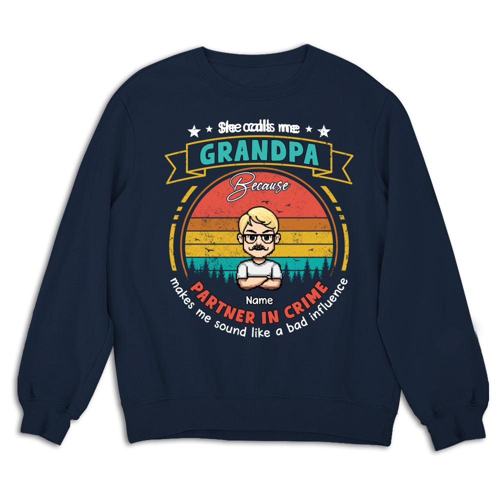 Custom Father's Day, Special Gift for Dad & Grandpa • Bad Influence - Personalized Shirt