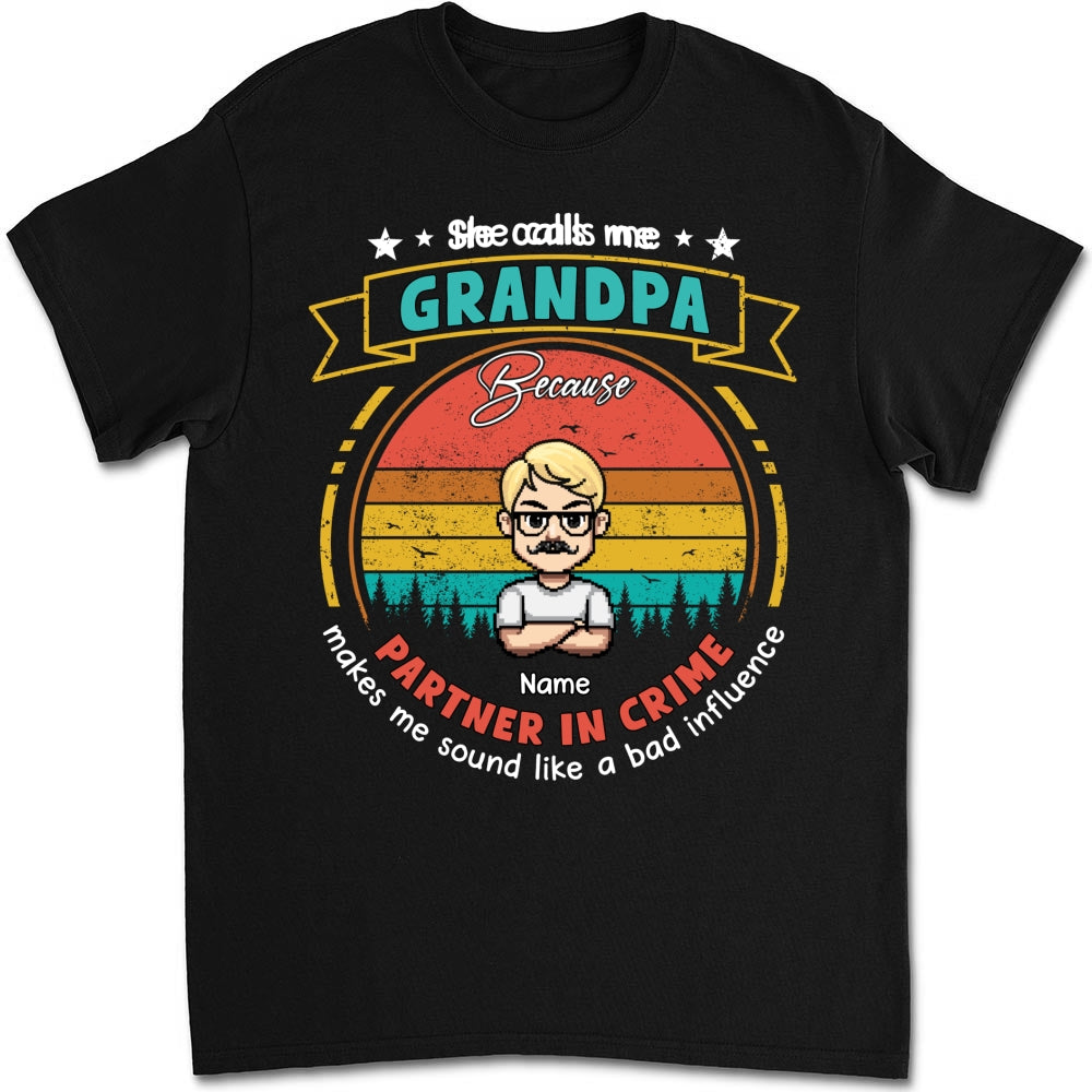 Custom Father's Day, Special Gift for Dad & Grandpa • Bad Influence - Personalized Shirt