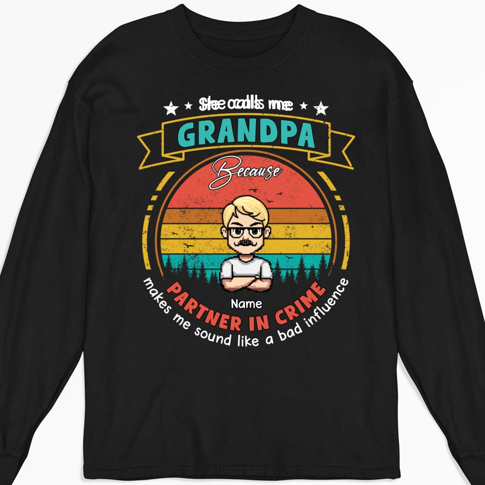 Custom Father's Day, Special Gift for Dad & Grandpa • Bad Influence - Personalized Shirt