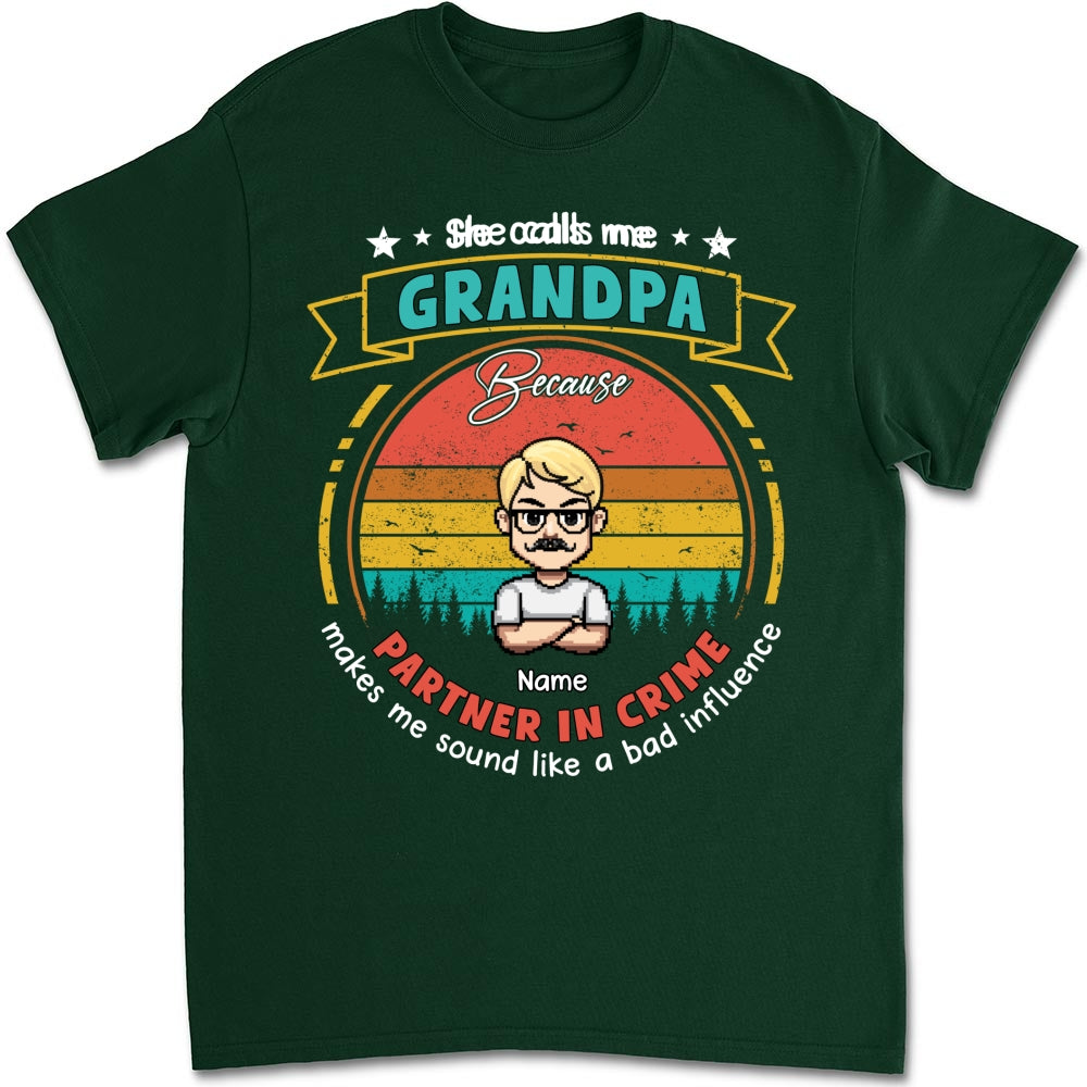 Custom Father's Day, Special Gift for Dad & Grandpa • Bad Influence - Personalized Shirt