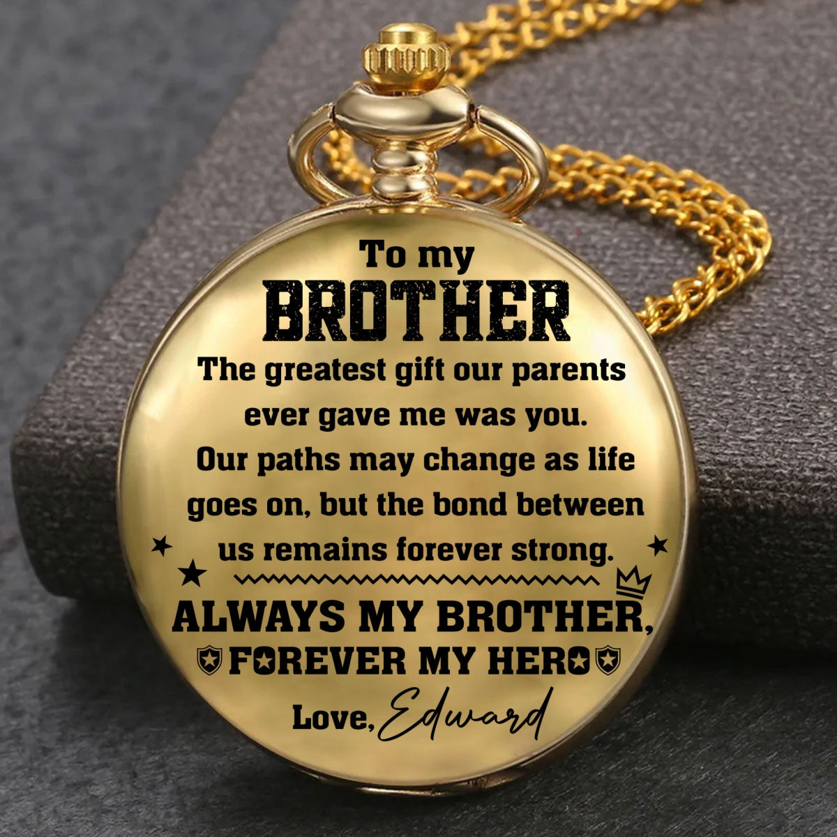 A Bond That Never Fades - Personalized Pocket Watch