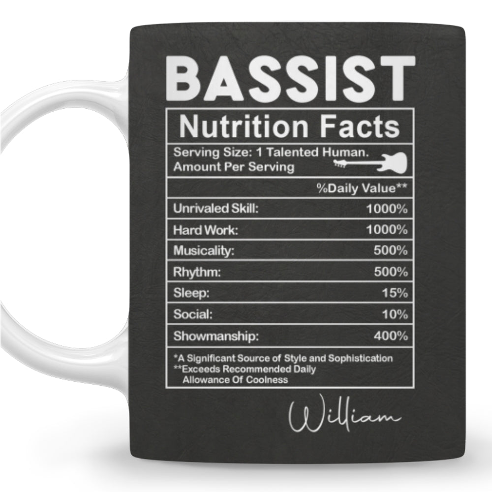 Custom Christmas & Birthday Keepsake Gift • Strings Low Confidence High - Personalized Coffee Mug