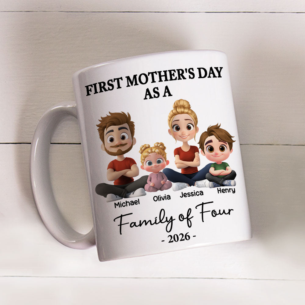 Custom First Mother's Day, Christmas Gift for New Mom • First Mother Day 2 - Personalized Coffee Mug