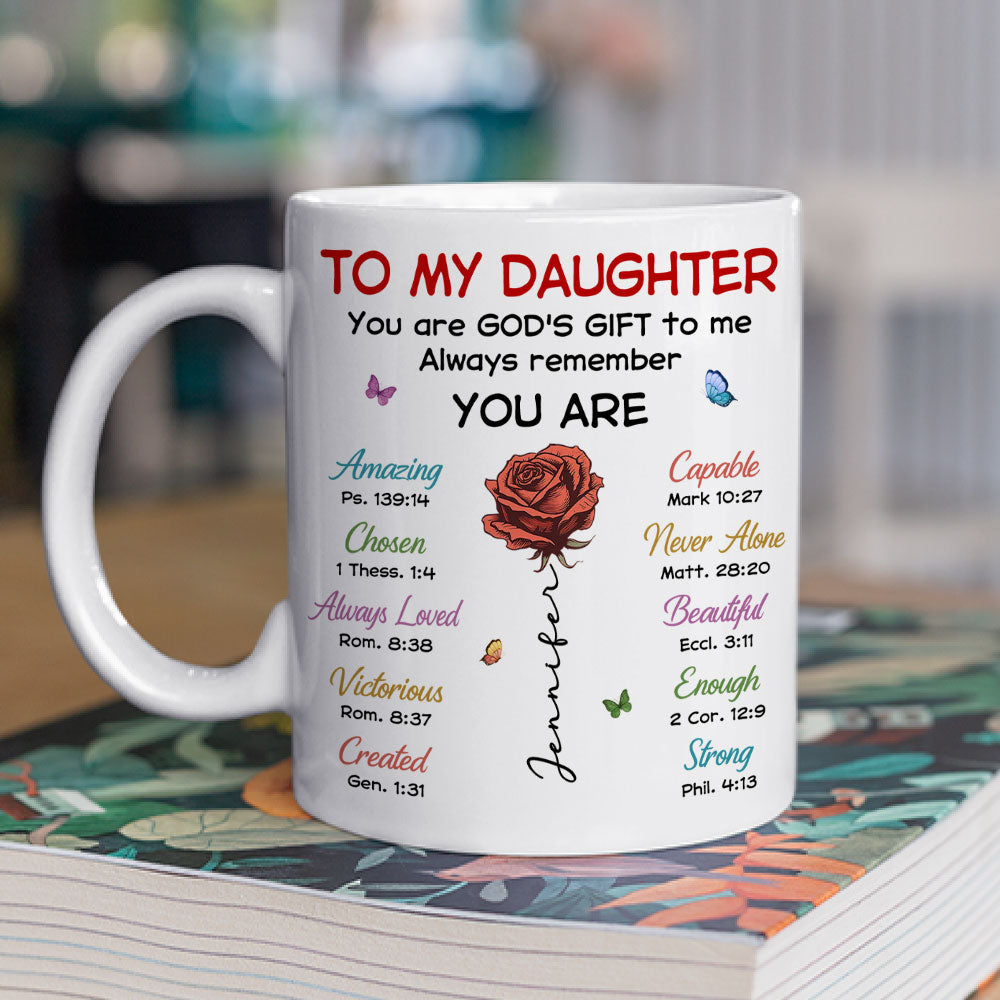 Custom Christmas & Birthday Gift for Daughter • You Are My Gift - Personalized Coffee Mug