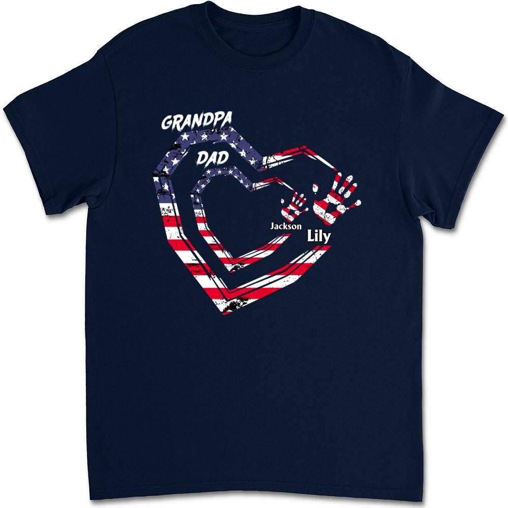 Custom Father's Day, Special Gift for Dad & Grandpa • We Love You Grandpa - Personalized Shirt
