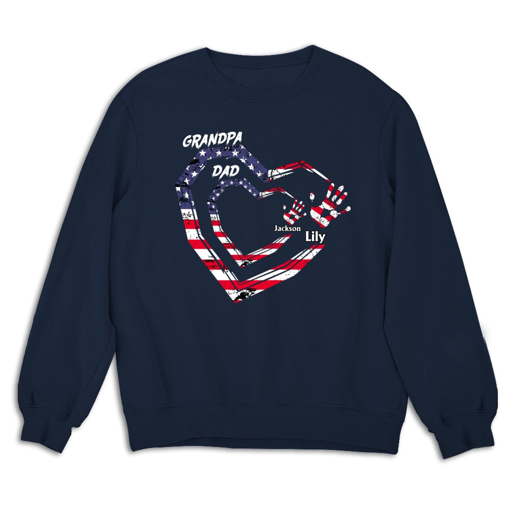 Custom Father's Day, Special Gift for Dad & Grandpa • We Love You Grandpa - Personalized Shirt