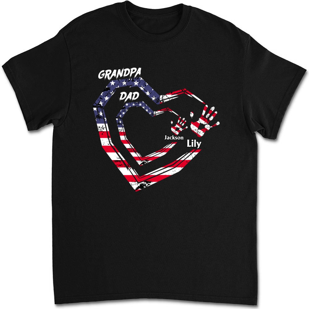 Custom Father's Day, Special Gift for Dad & Grandpa • We Love You Grandpa - Personalized Shirt