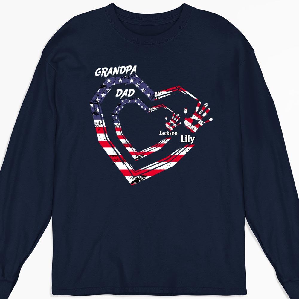 Custom Father's Day, Special Gift for Dad & Grandpa • We Love You Grandpa - Personalized Shirt