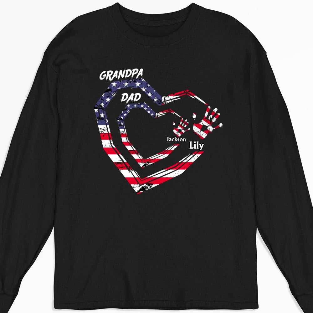 Custom Father's Day, Special Gift for Dad & Grandpa • We Love You Grandpa - Personalized Shirt