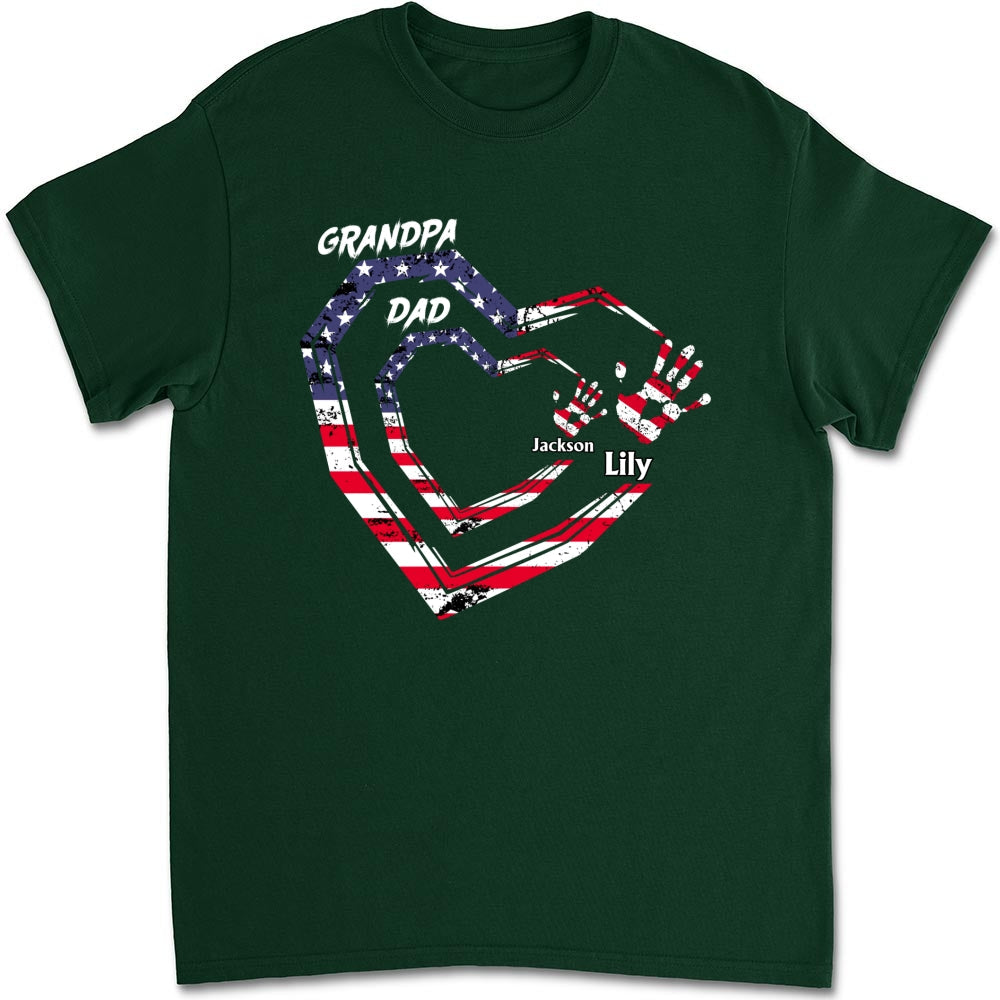 Custom Father's Day, Special Gift for Dad & Grandpa • We Love You Grandpa - Personalized Shirt
