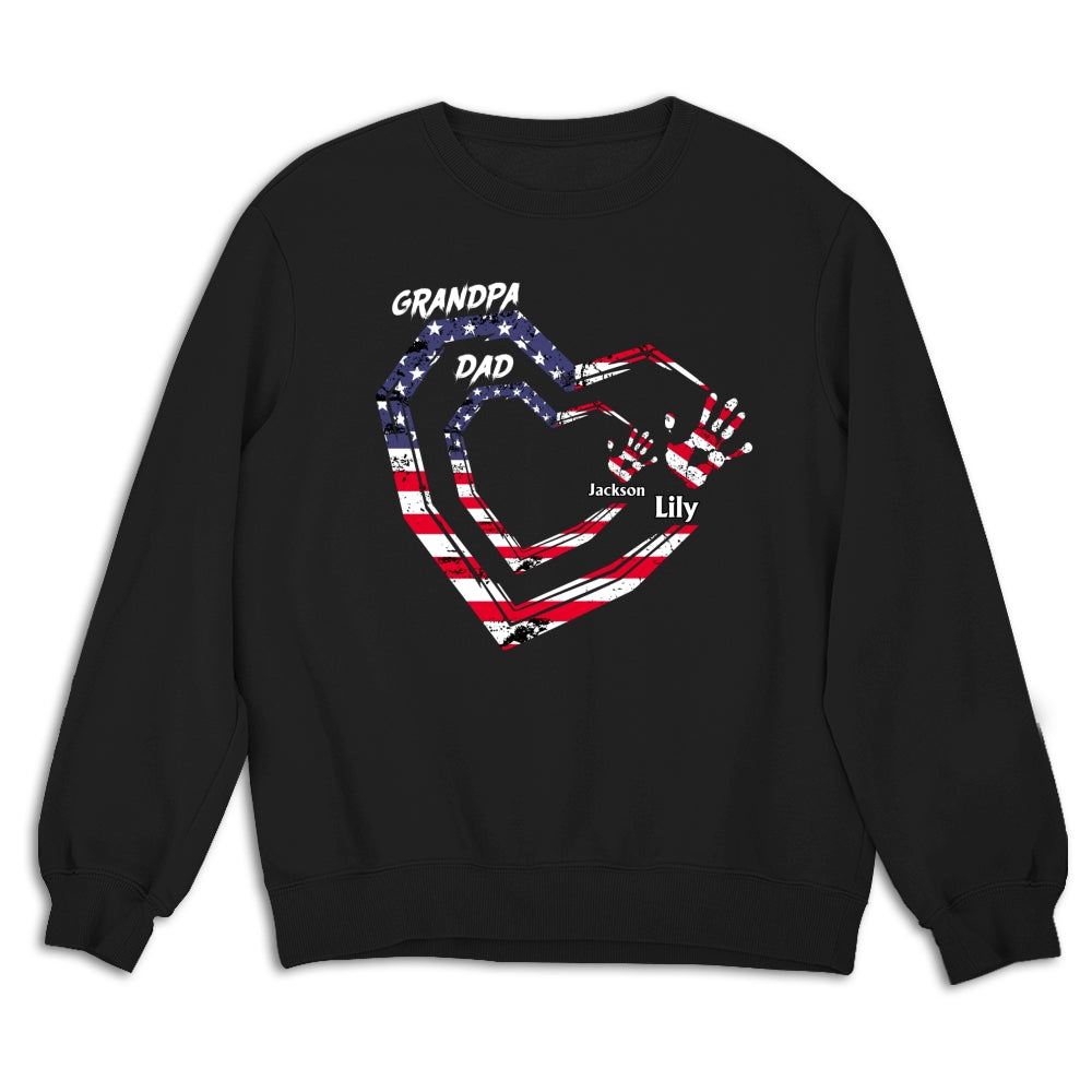 Custom Father's Day, Special Gift for Dad & Grandpa • We Love You Grandpa - Personalized Shirt