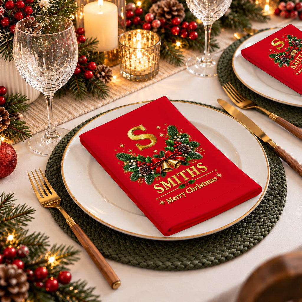 Tis The Christmas - Personalized Napkin