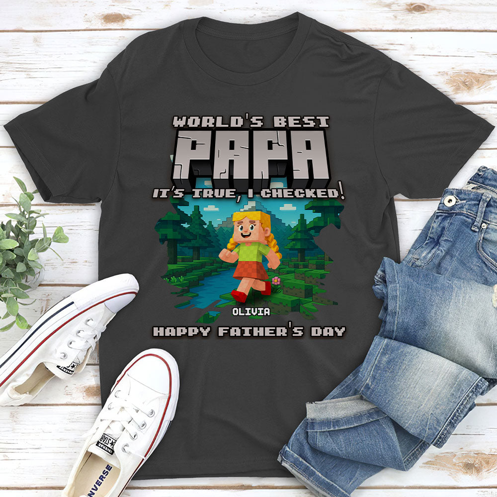 Custom Father's Day, Special Gift for Dad & Grandpa • World Best Grandpa - Personalized Shirt