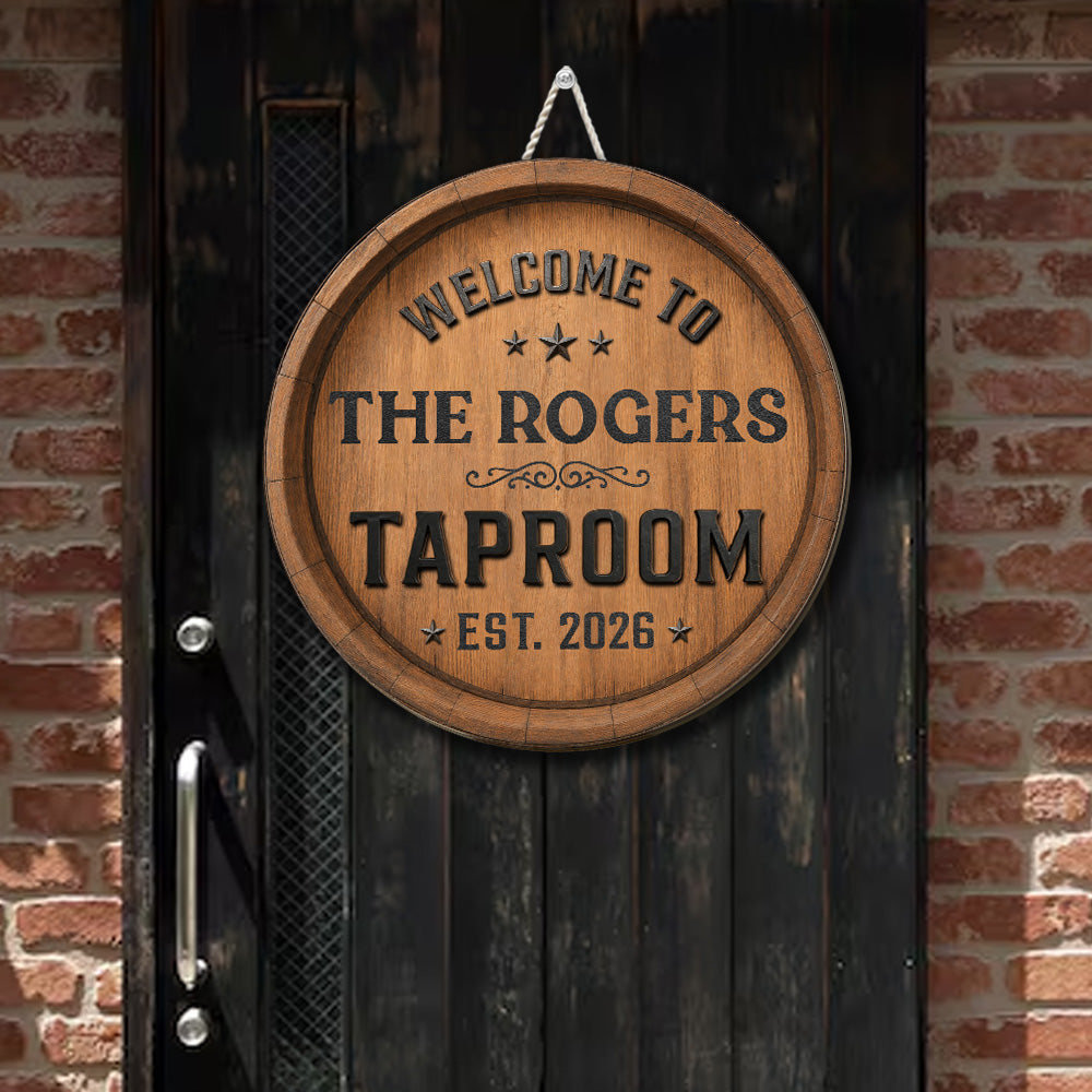 Custom Home & Wall Decor, Birthday & Christmas Gift • The Party Starts Right Here - Personalized Wood Sign