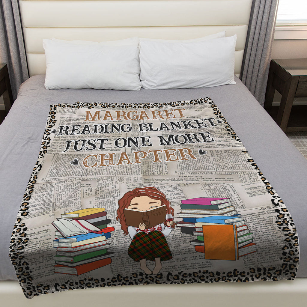Reading Blanket - Personalized Fleece Blanket