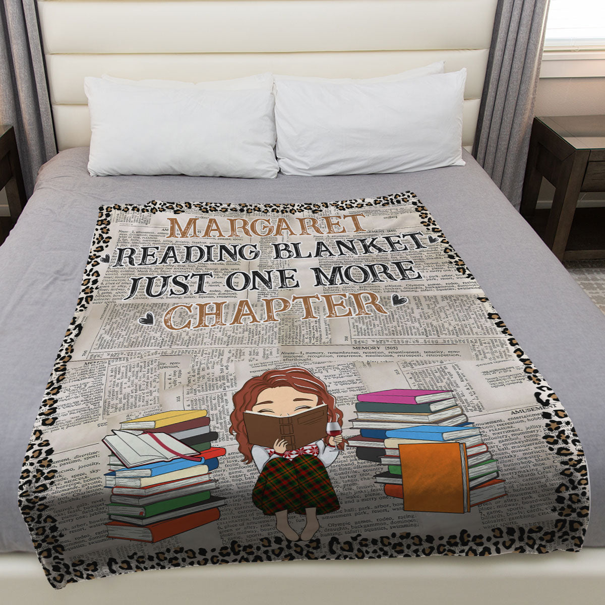Reading Blanket - Personalized Fleece Blanket
