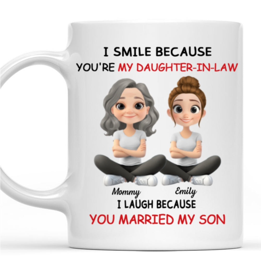 Custom Christmas & Birthday Gift for Daughter • My Daughter In Law - Personalized Coffee Mug