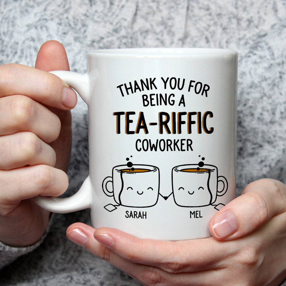 Custom Coworker, Christmas & Birthday Team Appreciation Gift • Teariffic Coworker - Personalized Coffee Mug