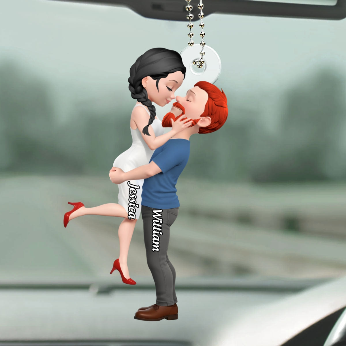 Endless Love - Personalized Car Ornament