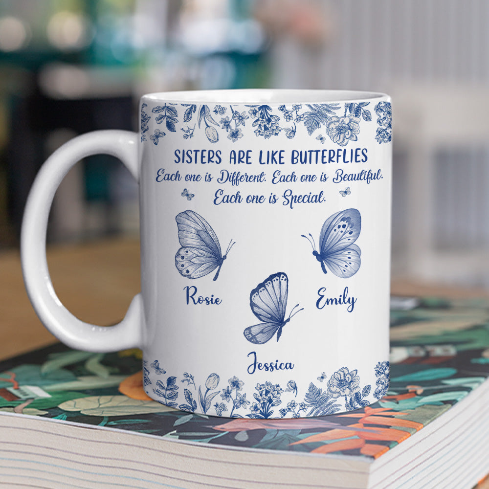 Custom Christmas & Birthday Gift For Sister • Sisters Make Life More Beautiful - Personalized Coffee Mug
