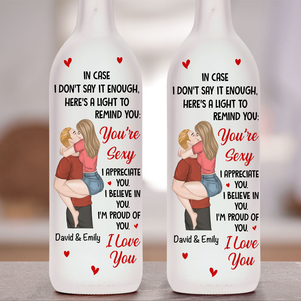 All the Reasons I Love You - Personalized Bottle Lamp
