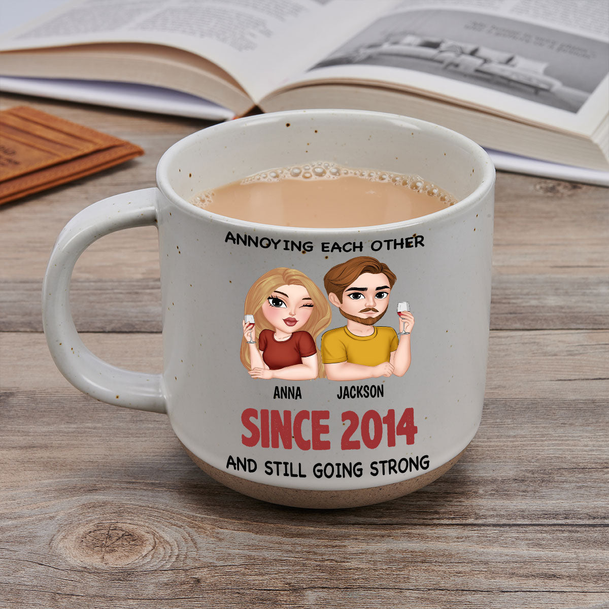 Custom Anniversary Keepsake Gifts For Couple • You Are My Heart - Personalized Pottery Mug