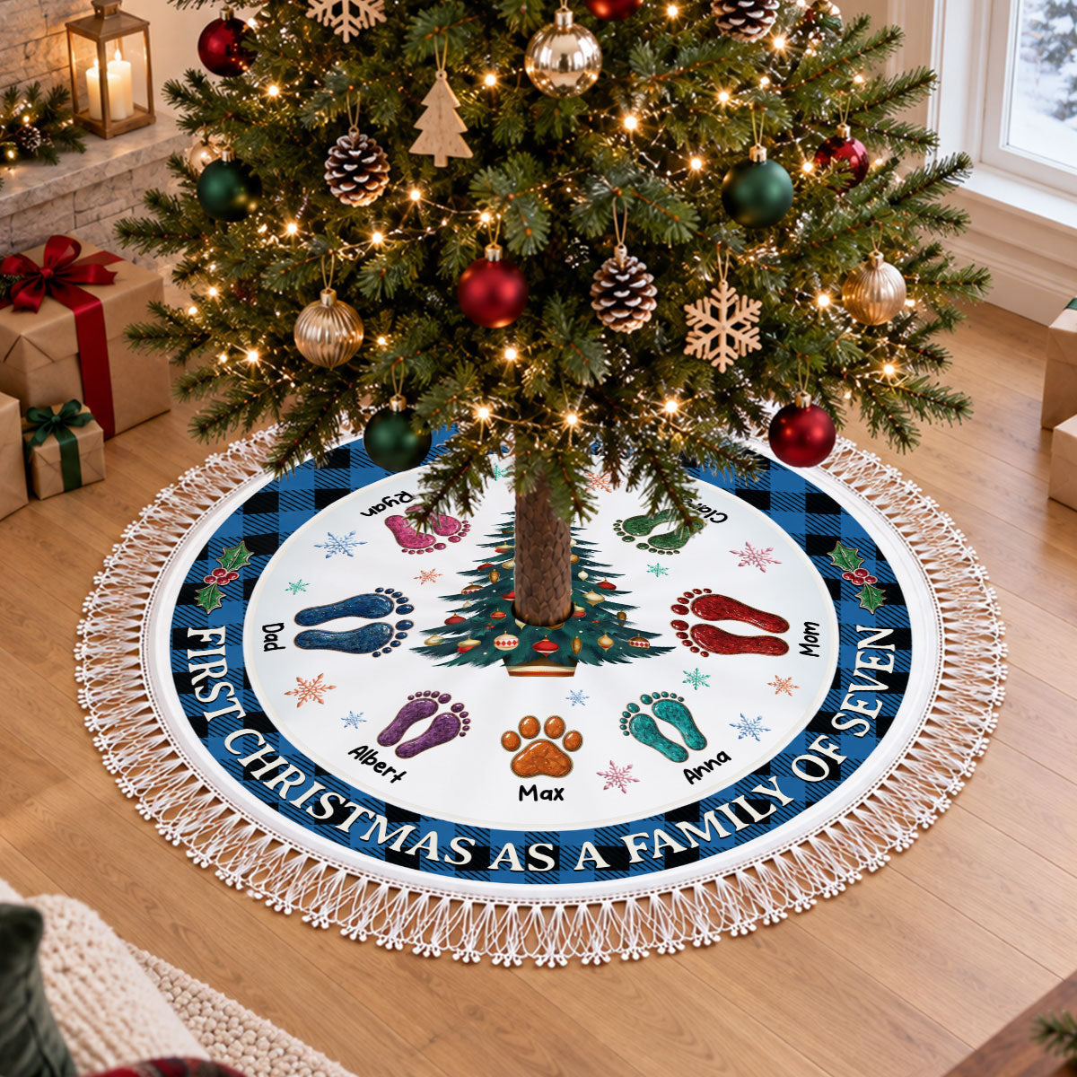 Our First Christmas 2026 - Personalized Tree Skirt