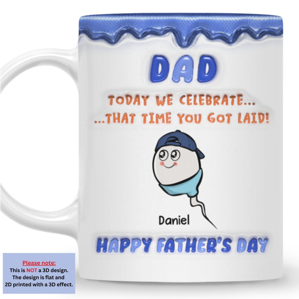 Custom Father's Day, Special Gift for Dad & Grandpa • Best Accident Ever Created - Personalized 3D Inflated Effect Mug